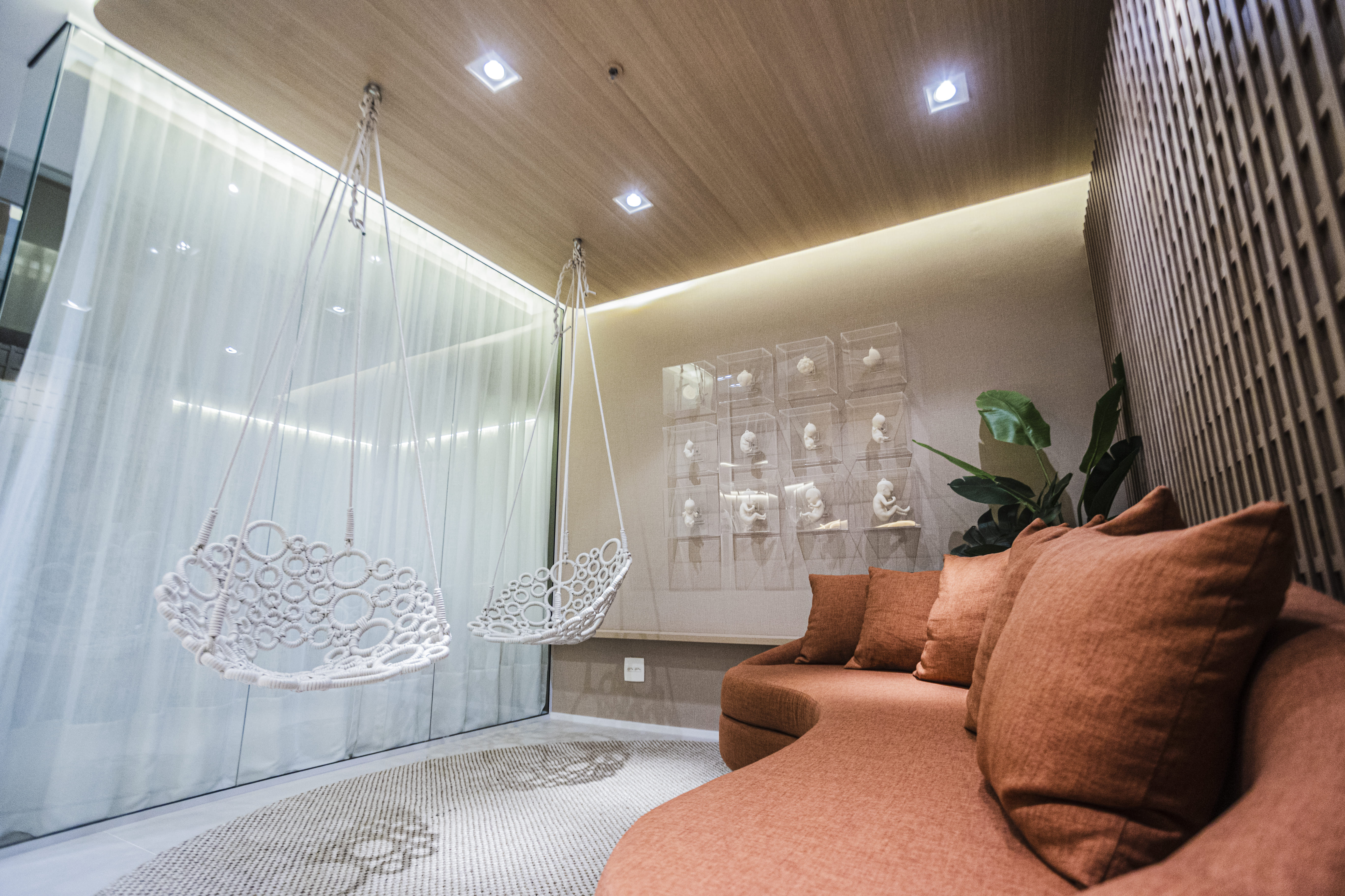 Sala de espera clínica de reprodução humana